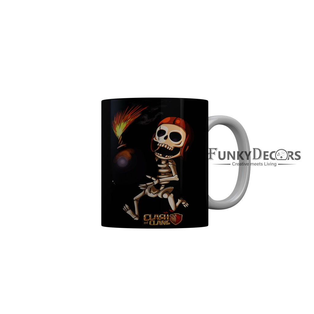 FunkyDecorsClash and Clans Black Funny Quotes Ceramic Coffee Mug, 350 ml
