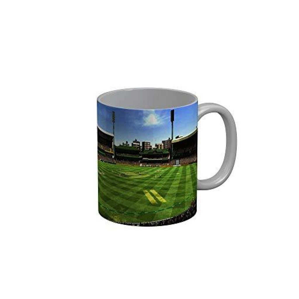 Funkydecors Cricket Stadium Ceramic Mug 350 Ml Multicolor Mugs