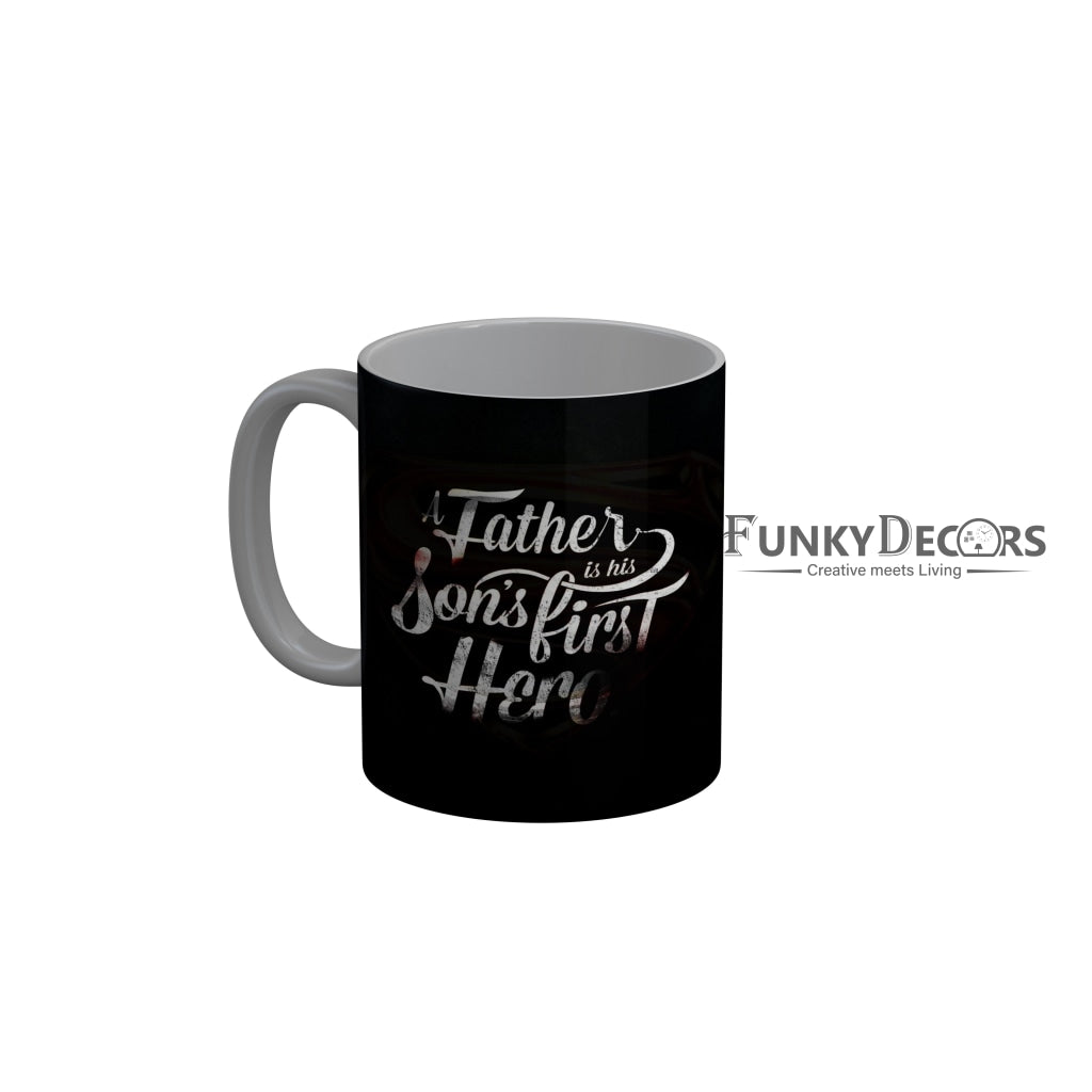 FunkyDecors Dad Birthday Father Day World Greatest Dad Ceramic Coffee Mug