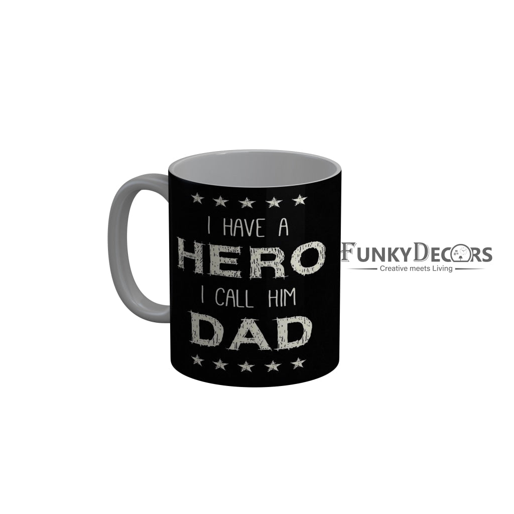 FunkyDecors Dad Birthday Father Day World Greatest Dad Ceramic Coffee Mug