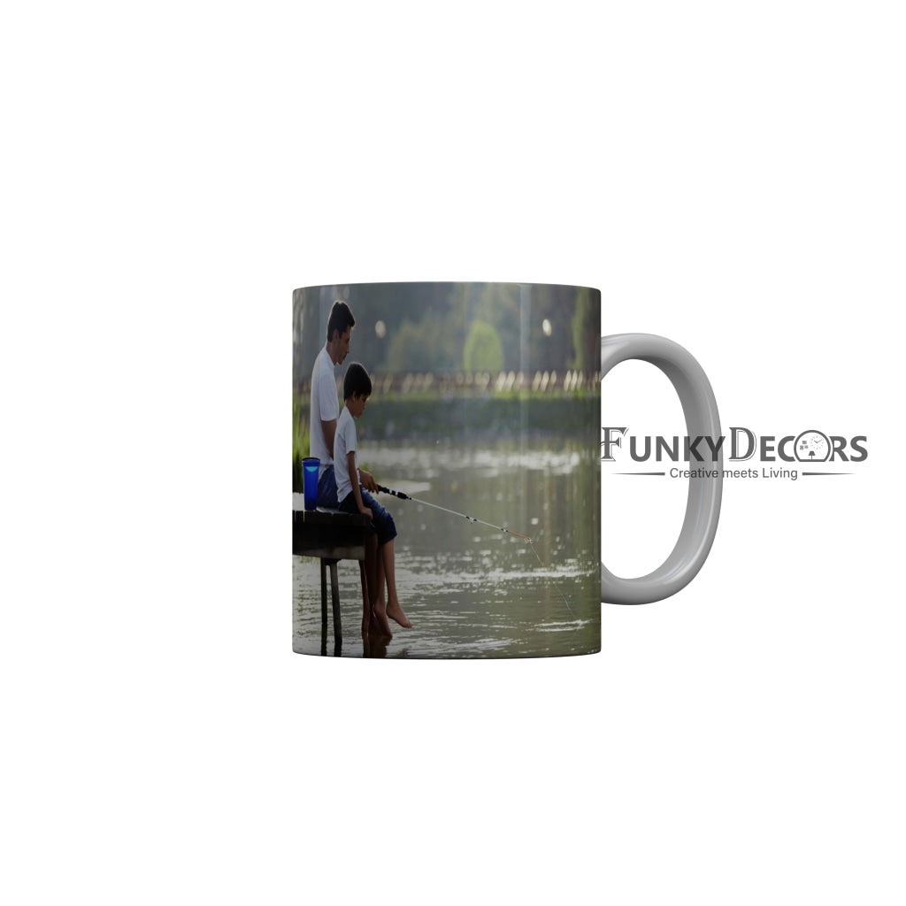 FunkyDecors Dad Birthday Father Day World Greatest Dad Ceramic Coffee Mug