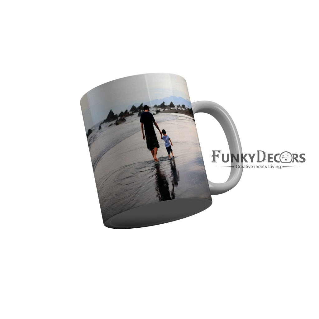 FunkyDecors Dad Birthday Father Day World Greatest Dad Ceramic Coffee Mug