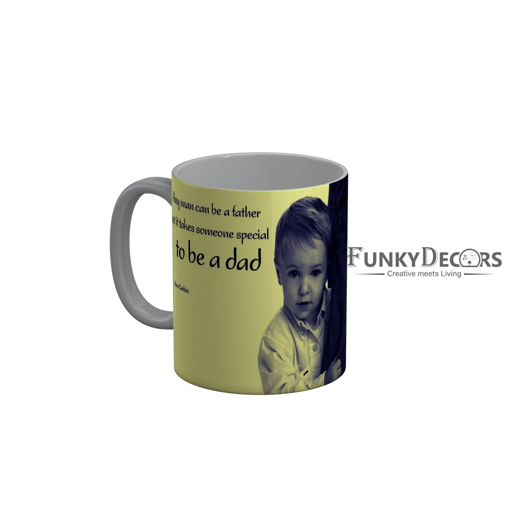 FunkyDecors Dad Birthday Father Day World Greatest Dad Ceramic Coffee Mug