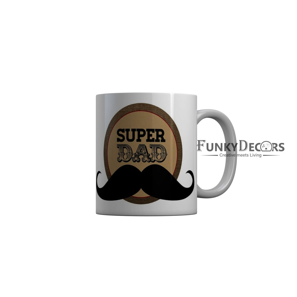 FunkyDecors Dad Birthday Father Day World Greatest Dad Ceramic Coffee Mug