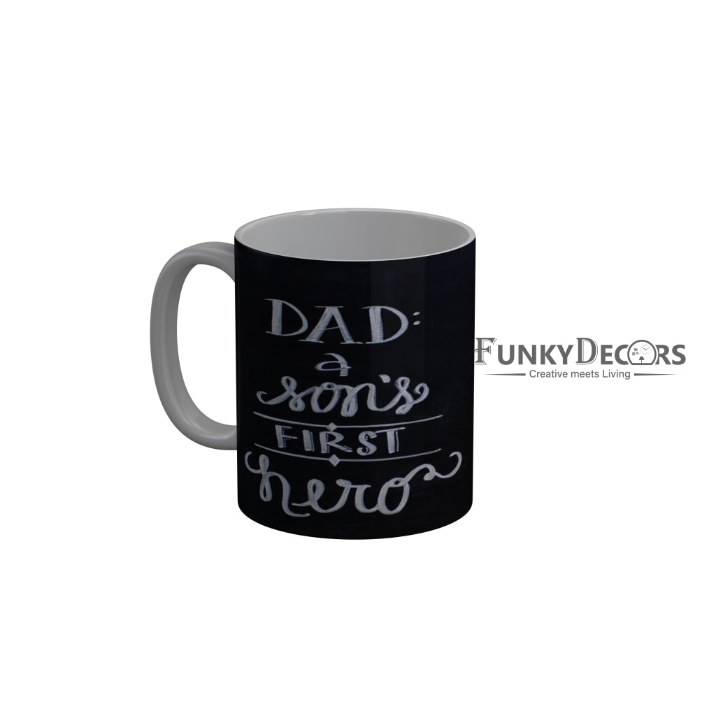 FunkyDecors Dad Birthday Father Day World Greatest Dad Ceramic Coffee Mug