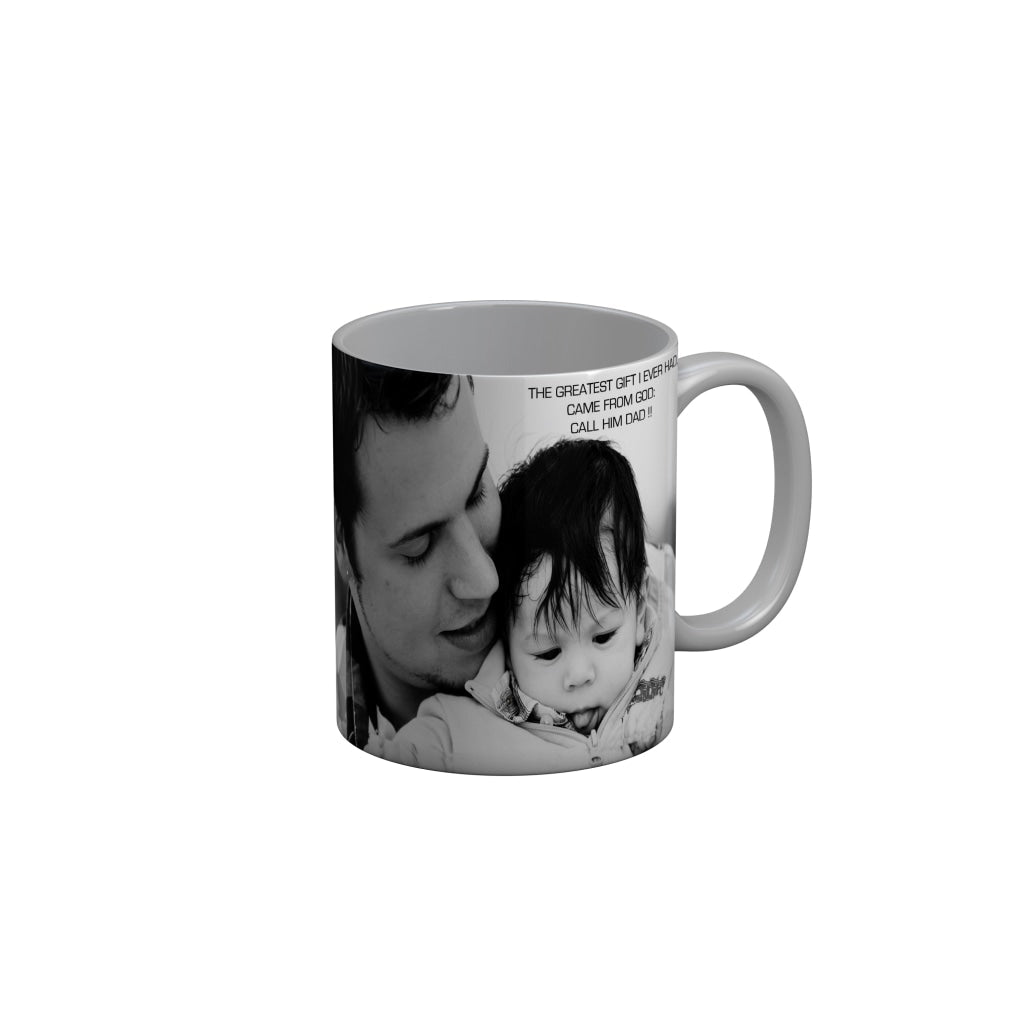 FunkyDecors Dad Birthday Father Day World Greatest Dad Ceramic Coffee Mug