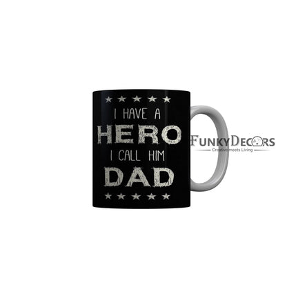 FunkyDecors Dad Birthday Father Day World Greatest Dad Ceramic Coffee Mug