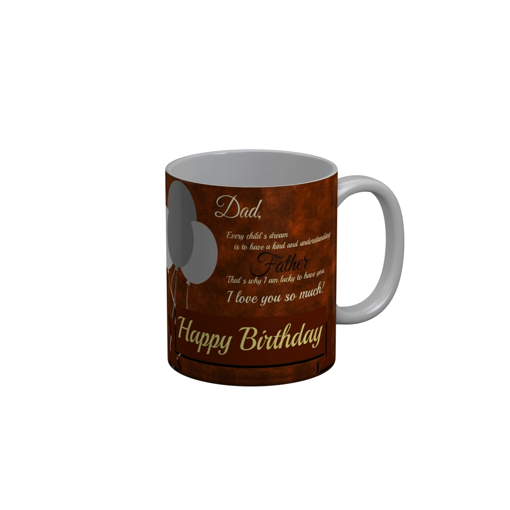 FunkyDecors Dad Birthday Father Day World Greatest Dad Ceramic Coffee Mug