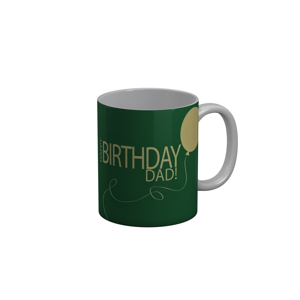 FunkyDecors Dad Birthday Father Day World Greatest Dad Ceramic Coffee Mug