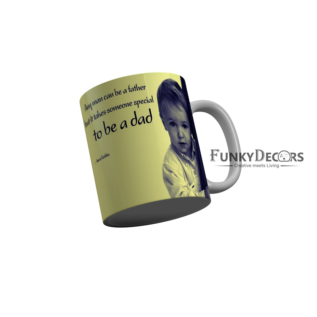 FunkyDecors Dad Birthday Father Day World Greatest Dad Ceramic Coffee Mug