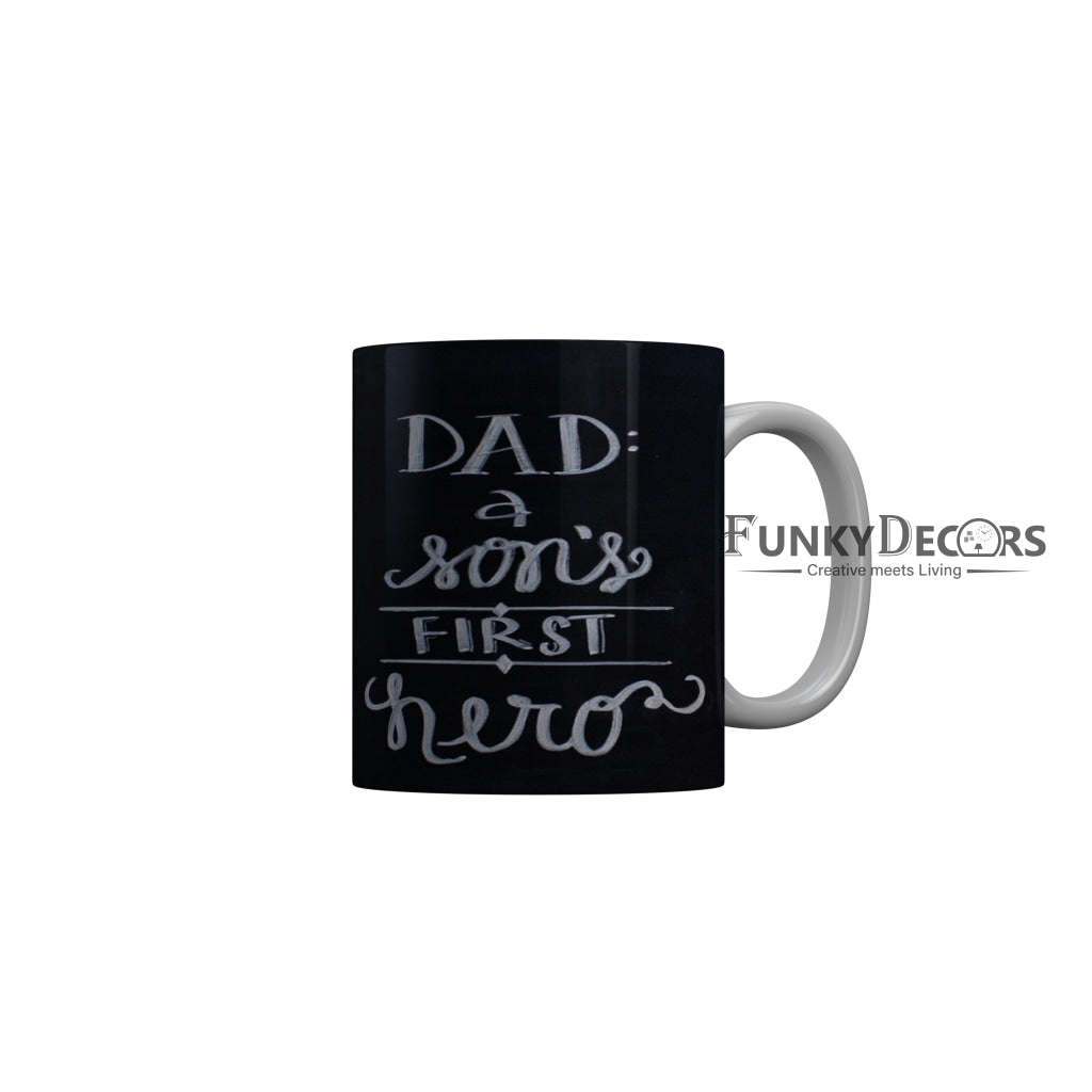 FunkyDecors Dad Birthday Father Day World Greatest Dad Ceramic Coffee Mug