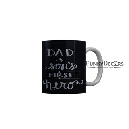 FunkyDecors Dad Birthday Father Day World Greatest Dad Ceramic Coffee Mug