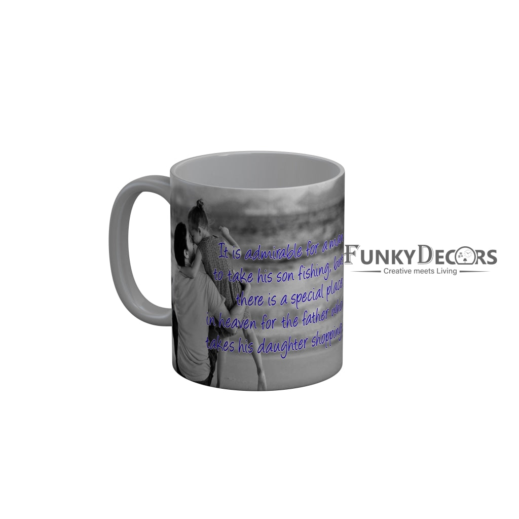 FunkyDecors Dad Birthday Father Day World Greatest Dad Ceramic Coffee Mug