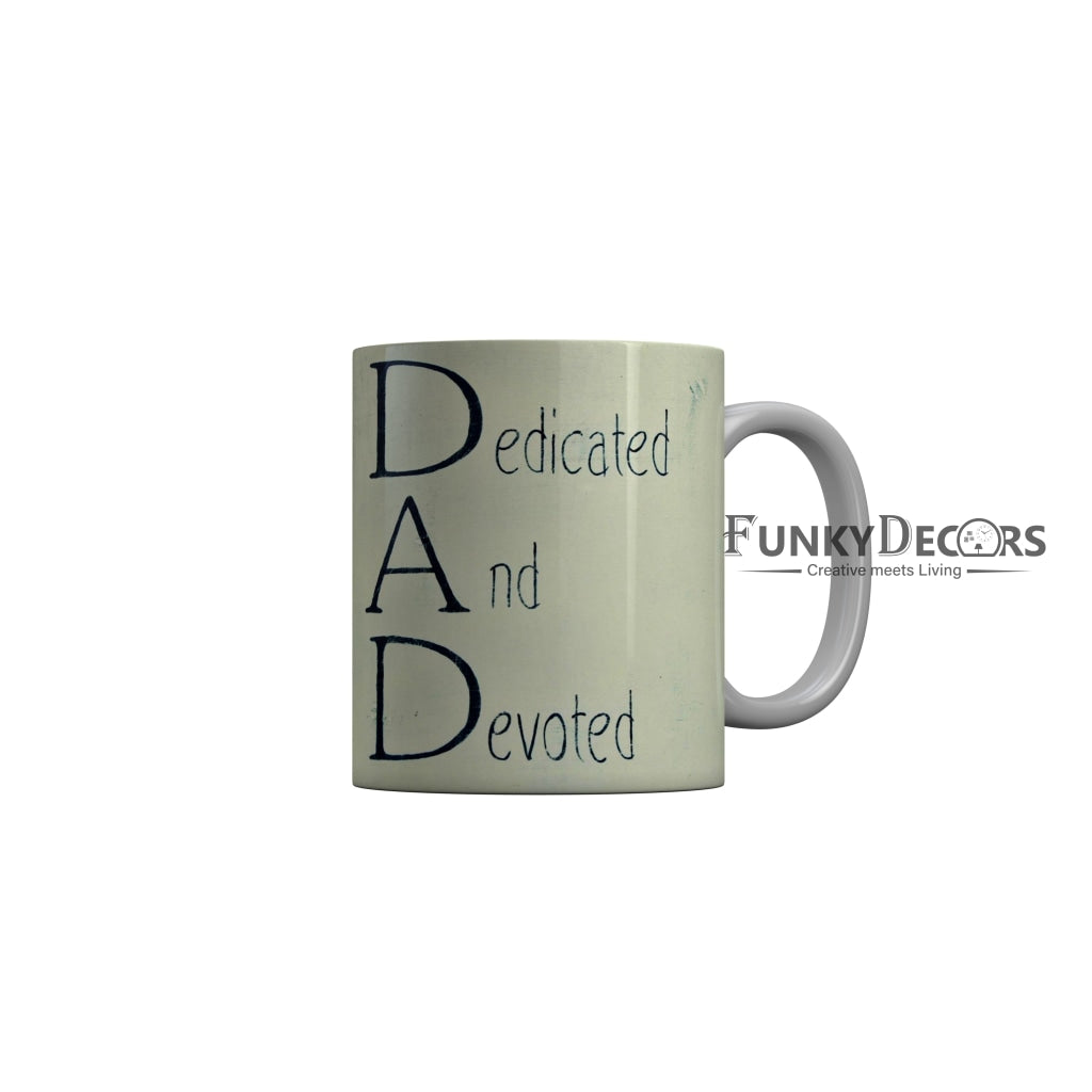 FunkyDecors Dad Birthday Father Day World Greatest Dad Ceramic Coffee Mug