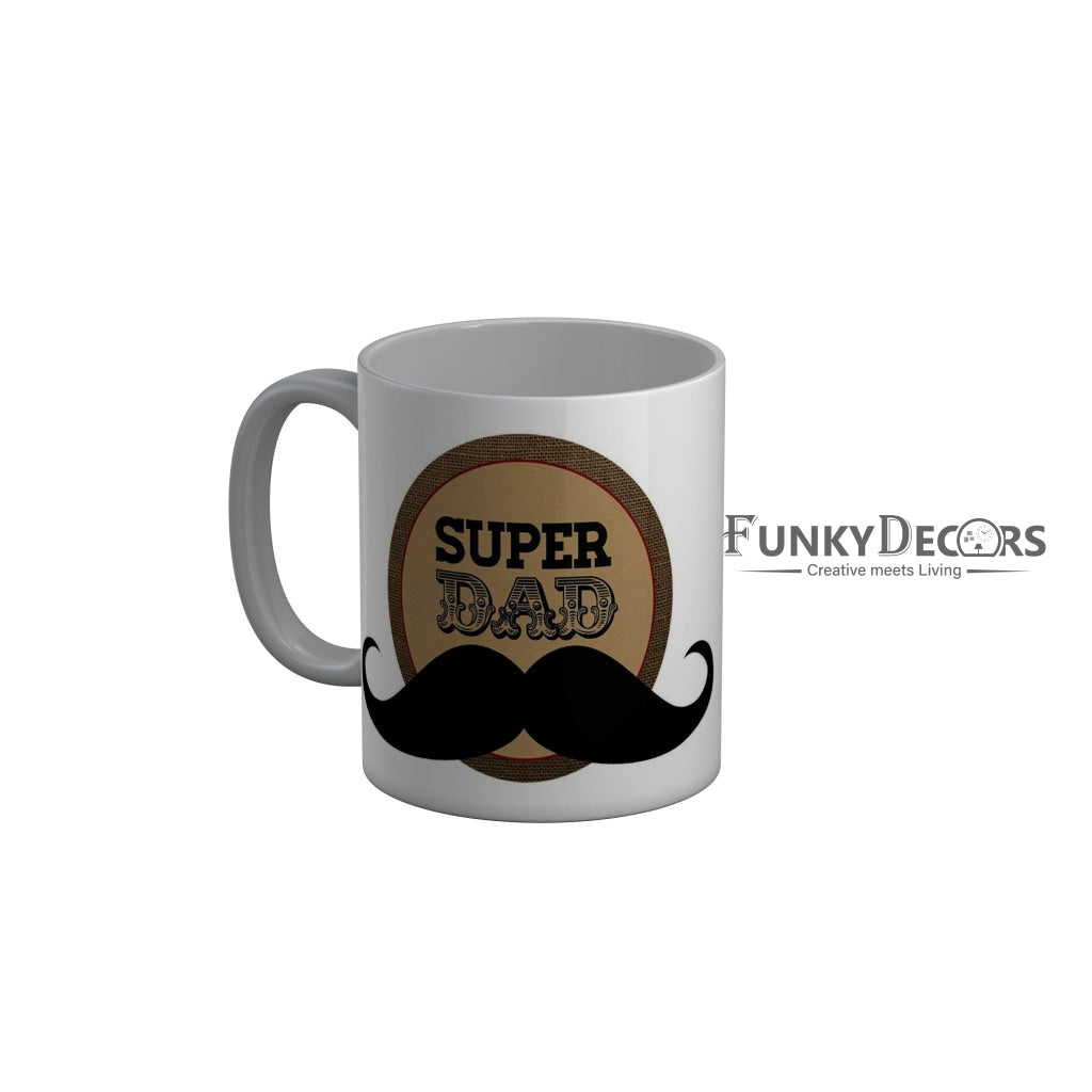 FunkyDecors Dad Birthday Father Day World Greatest Dad Ceramic Coffee Mug