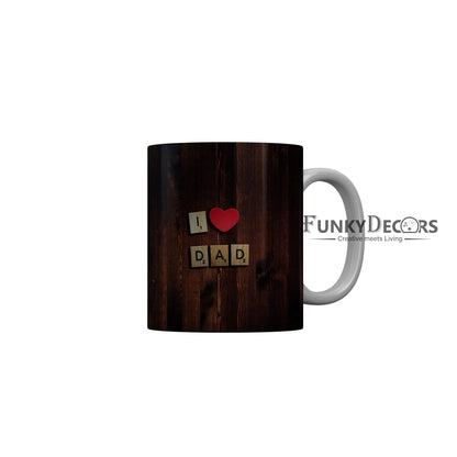 FunkyDecors Dad Birthday Father Day World Greatest Dad Ceramic Coffee Mug