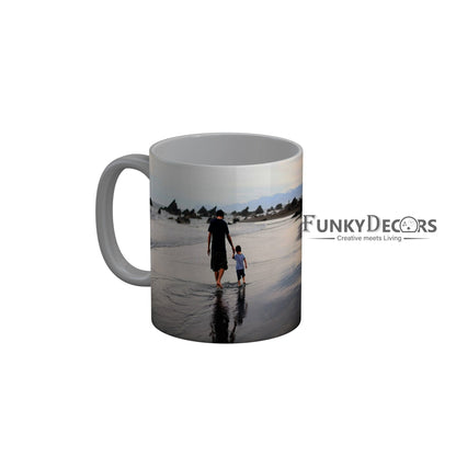 FunkyDecors Dad Birthday Father Day World Greatest Dad Ceramic Coffee Mug