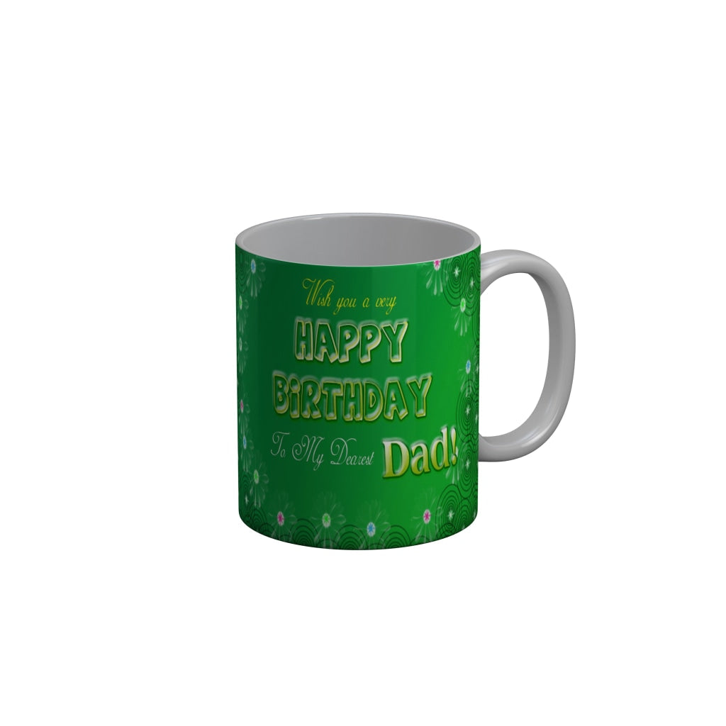 FunkyDecors Dad Birthday Father Day World Greatest Dad Ceramic Coffee Mug