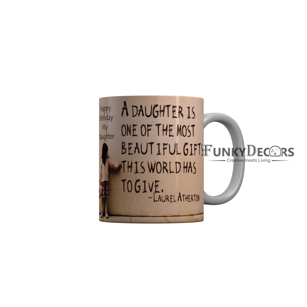 FunkyDecors Dad Birthday Father Day World Greatest Dad Ceramic Coffee Mug