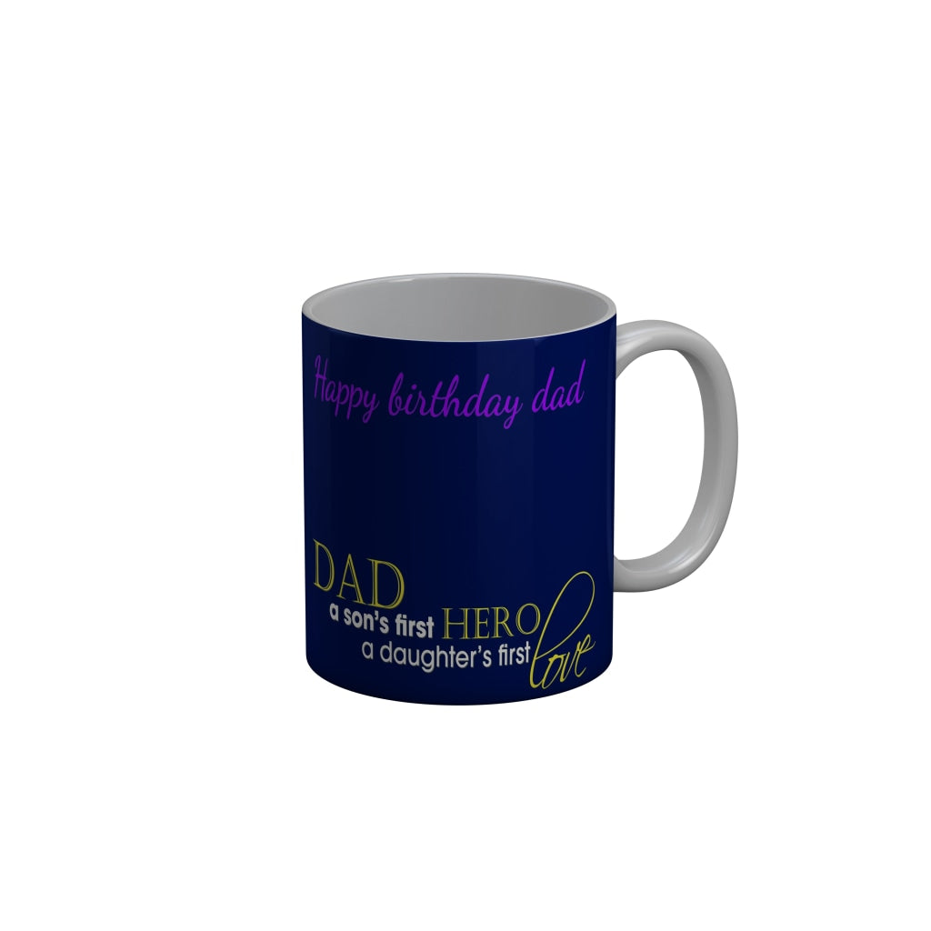 FunkyDecors Dad Birthday Father Day World Greatest Dad Ceramic Coffee Mug