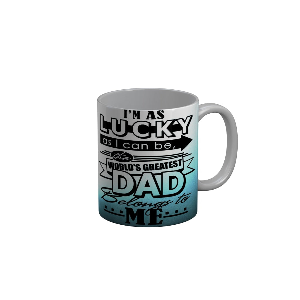 FunkyDecors Dad Birthday Father Day World Greatest Dad Ceramic Coffee Mug