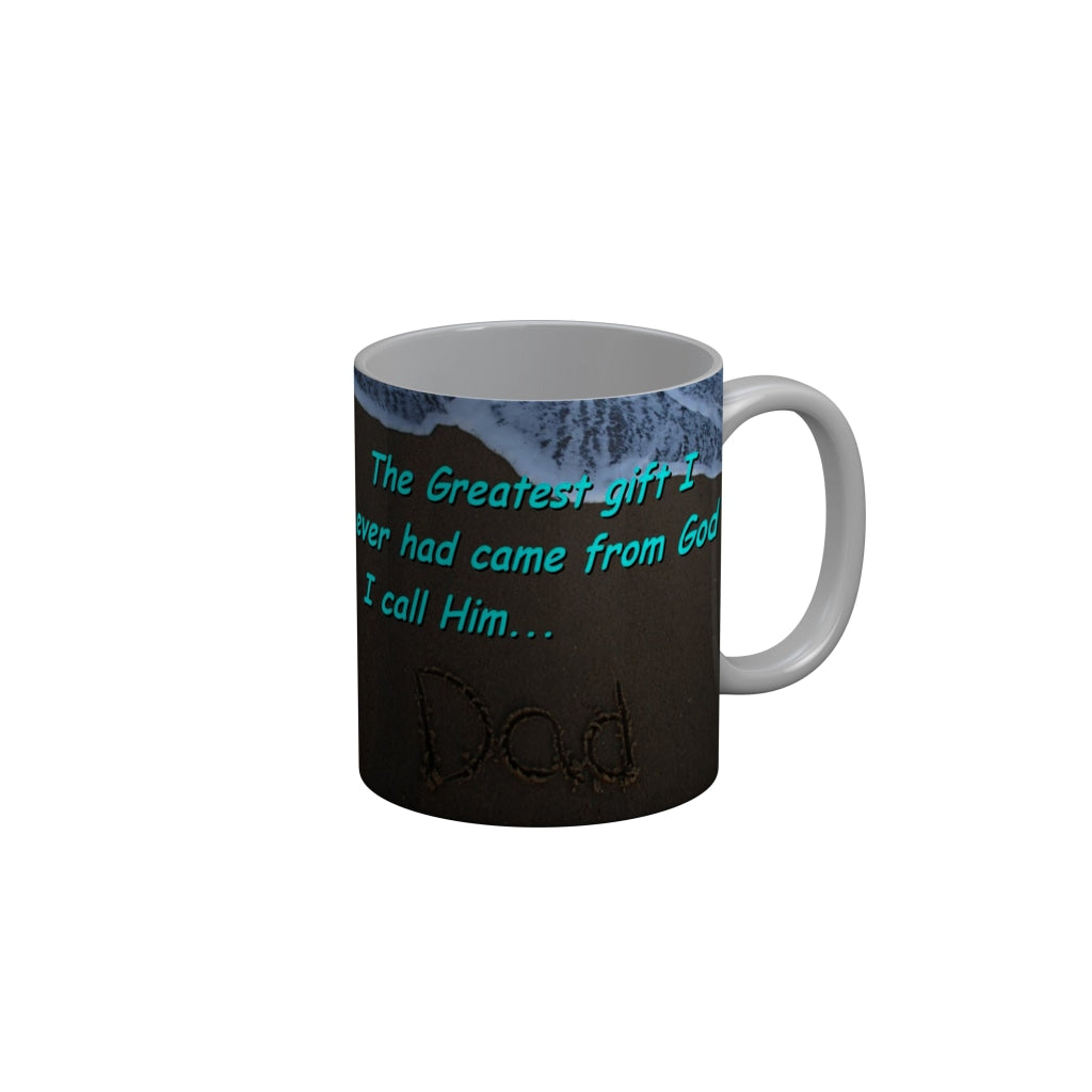 FunkyDecors Dad Birthday Father Day World Greatest Dad Ceramic Coffee Mug