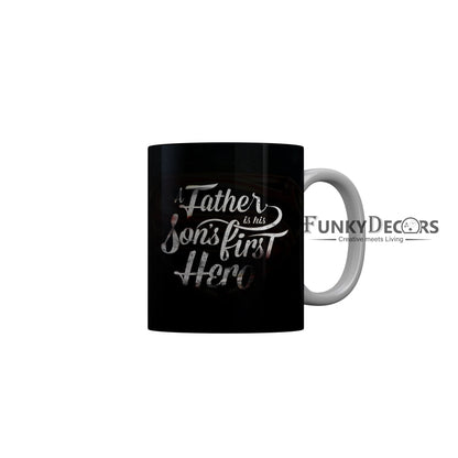 FunkyDecors Dad Birthday Father Day World Greatest Dad Ceramic Coffee Mug