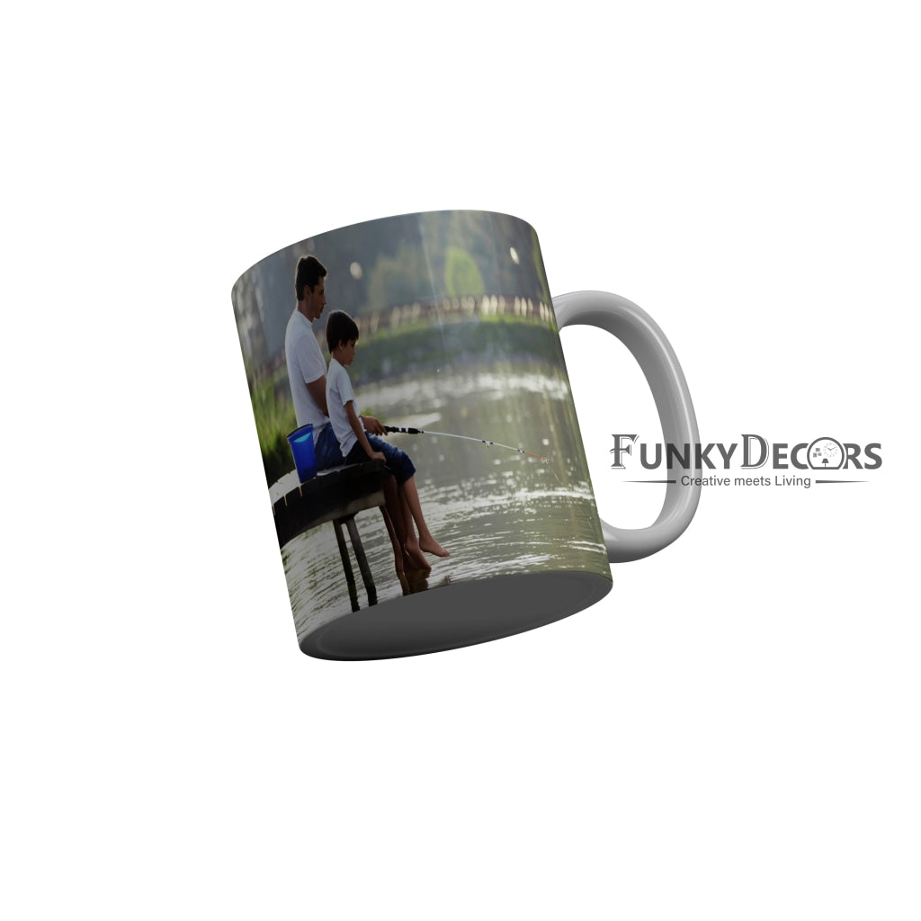 FunkyDecors Dad Birthday Father Day World Greatest Dad Ceramic Coffee Mug