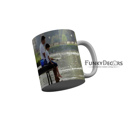 FunkyDecors Dad Birthday Father Day World Greatest Dad Ceramic Coffee Mug