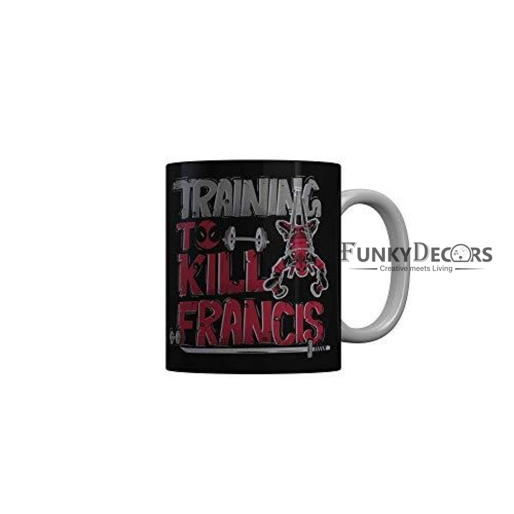 Funkydecors Deadpool Cartoon Ceramic Mug 350 Ml Multicolor Mugs