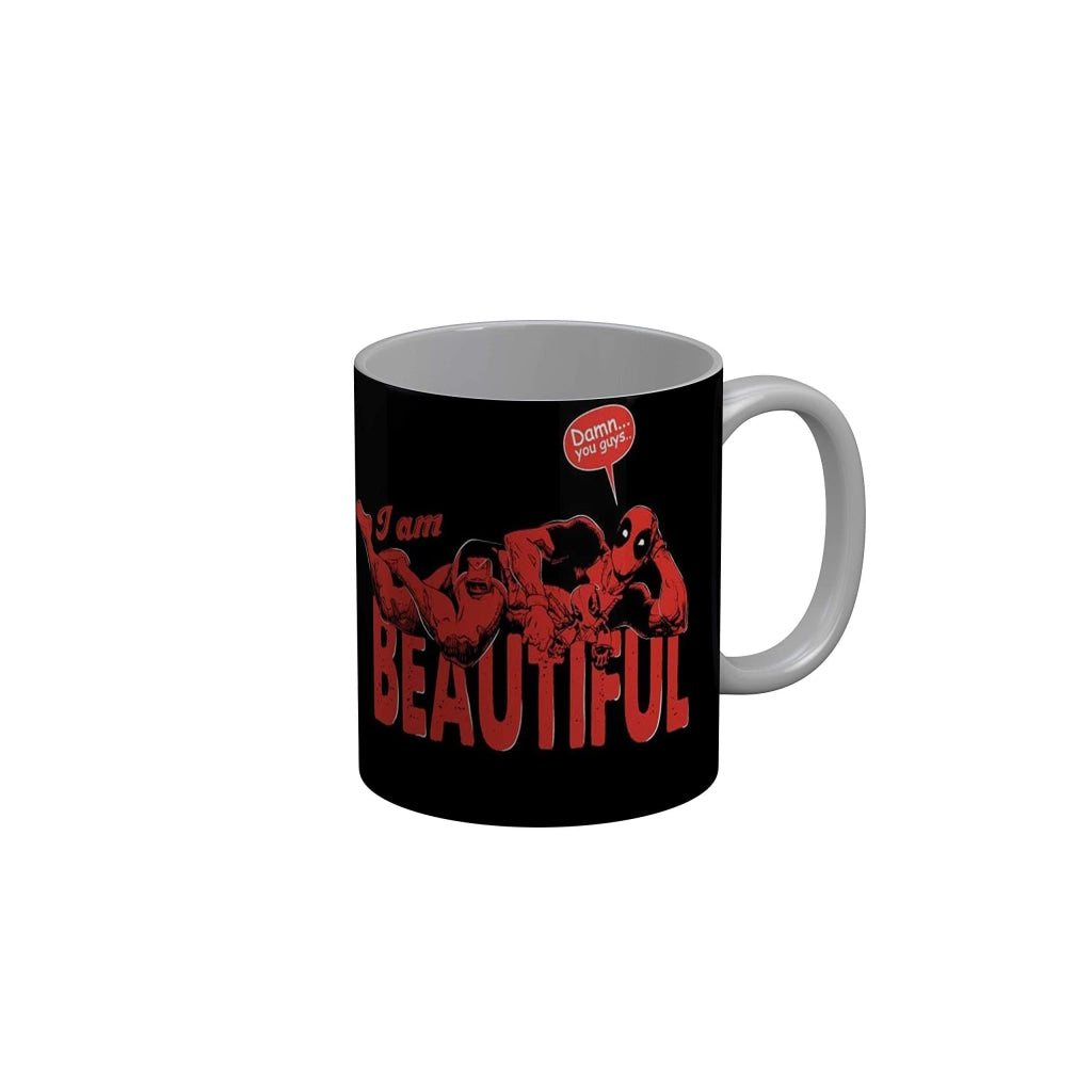 Funkydecors Deadpool Cartoon Ceramic Mug 350 Ml Multicolor Mugs