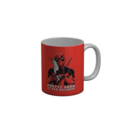 Funkydecors Deadpool Cartoon Ceramic Mug 350 Ml Multicolor Mugs