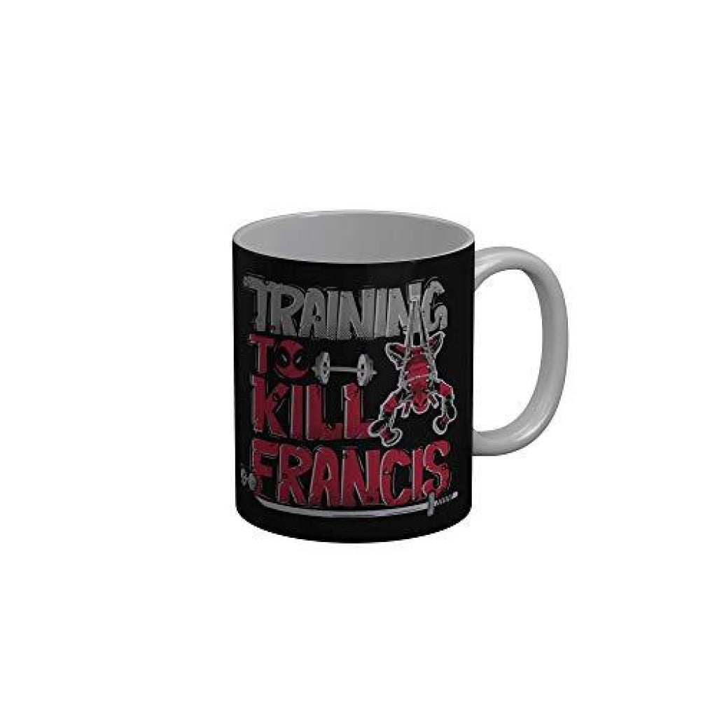 Funkydecors Deadpool Cartoon Ceramic Mug 350 Ml Multicolor Mugs