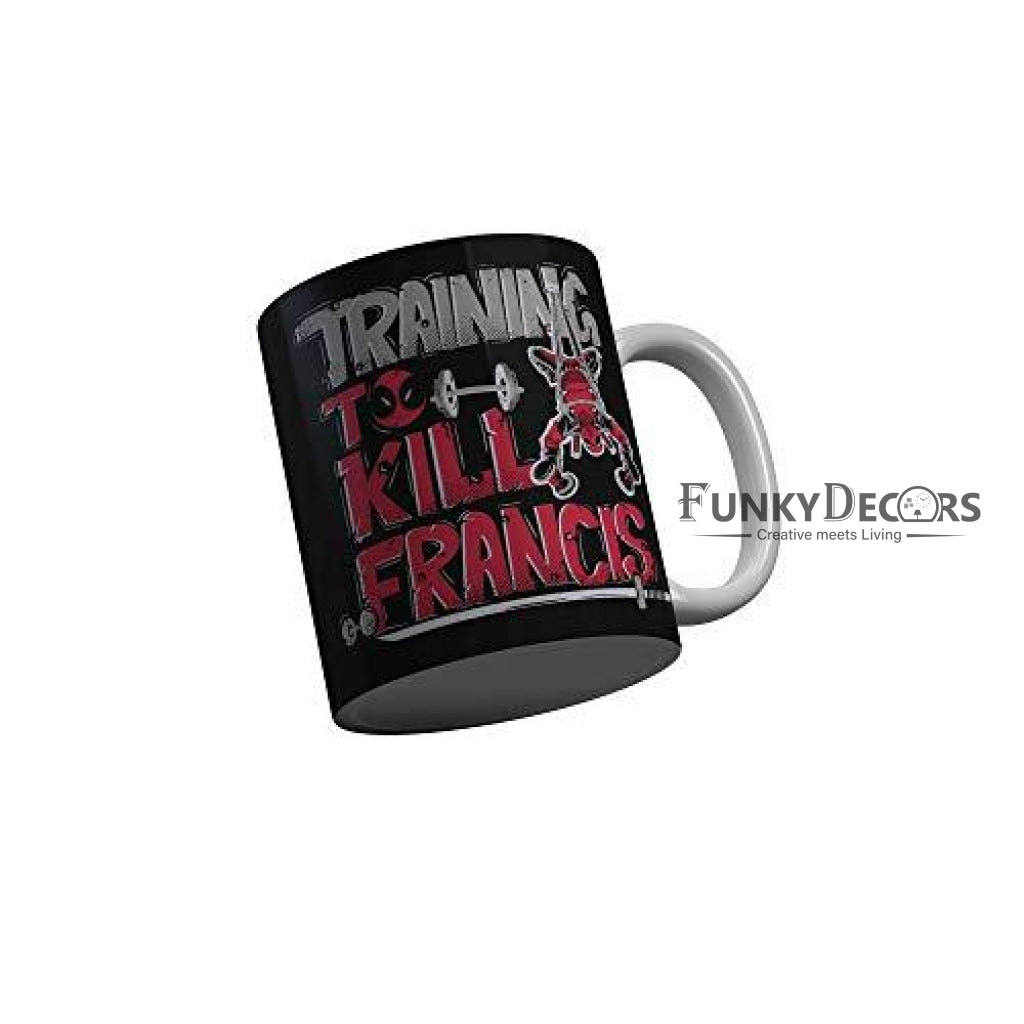 Funkydecors Deadpool Cartoon Ceramic Mug 350 Ml Multicolor Mugs