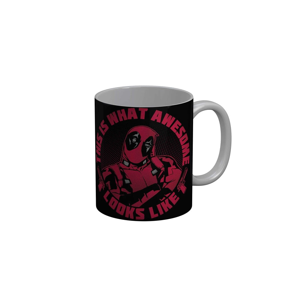 Funkydecors Deadpool Cartoon Ceramic Mug 350 Ml Multicolor Mugs