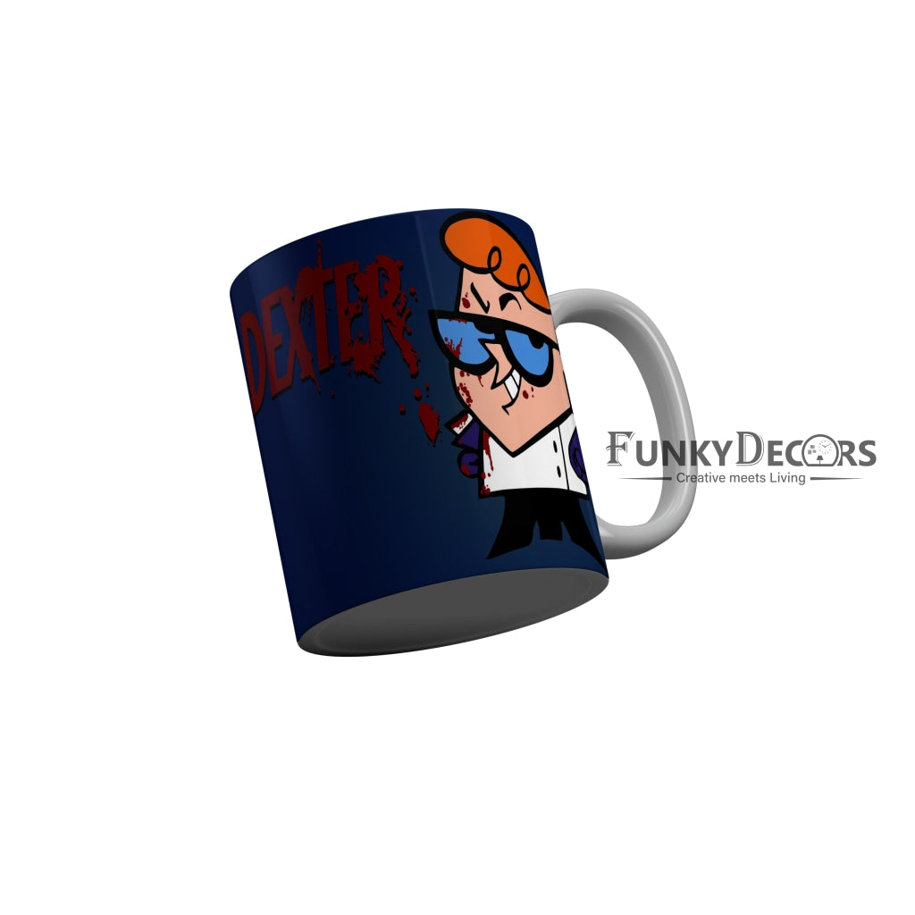 FunkyDecors Dexter Cartoon Ceramic Coffee Mug