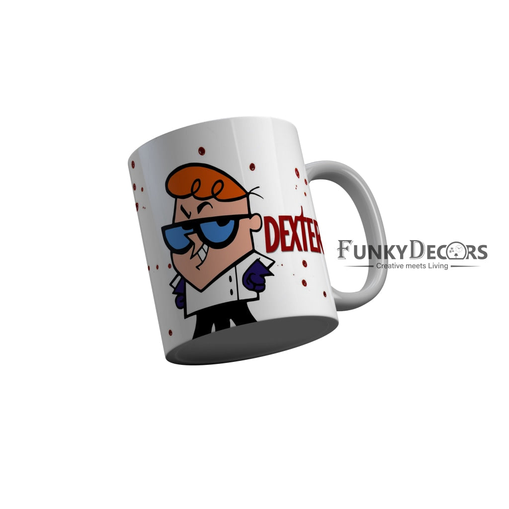 FunkyDecors Dexter Cartoon Ceramic Coffee Mug