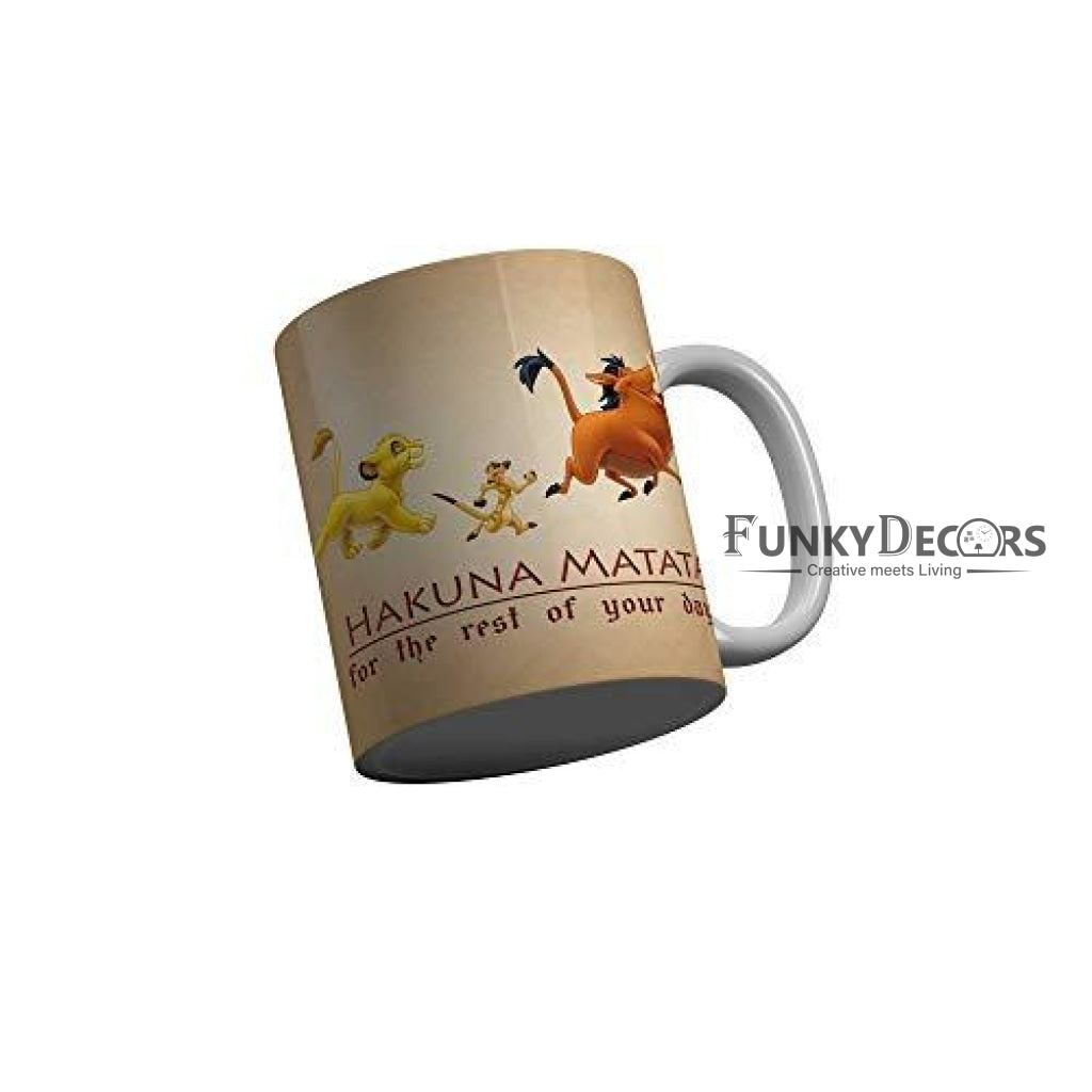 Funkydecors Disney Cartoon Ceramic Mug 350 Ml Multicolor Mugs