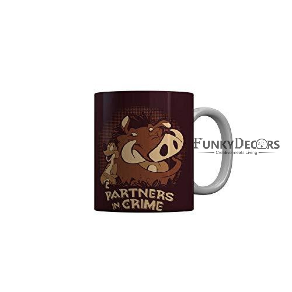 Funkydecors Disney Cartoon Ceramic Mug 350 Ml Multicolor Mugs