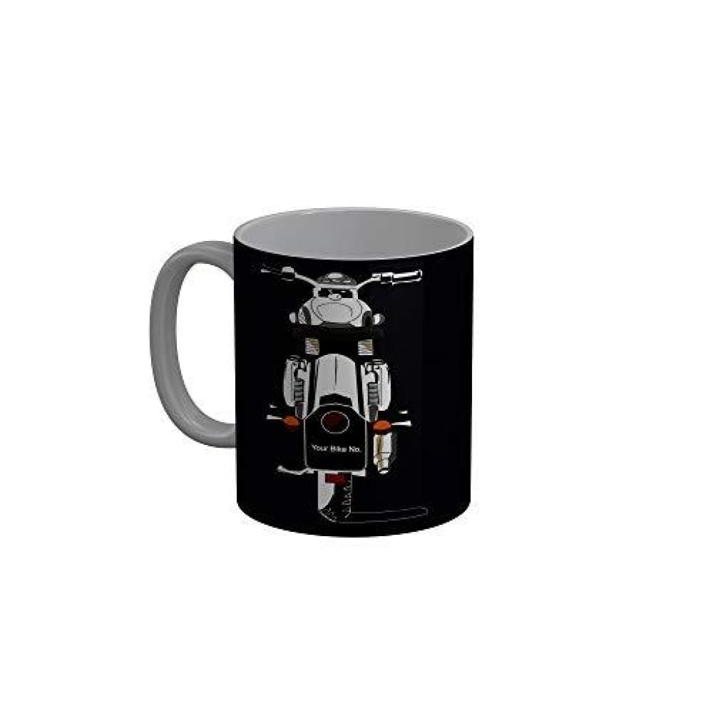 Funkydecors Drugs Di Maa Black Funny Quotes Ceramic Coffee Mug 350 Ml Mugs