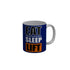 FunkyDecors Eat Sleep Lift Blue Funny Quotes Ceramic Coffee Mug, 350 ml