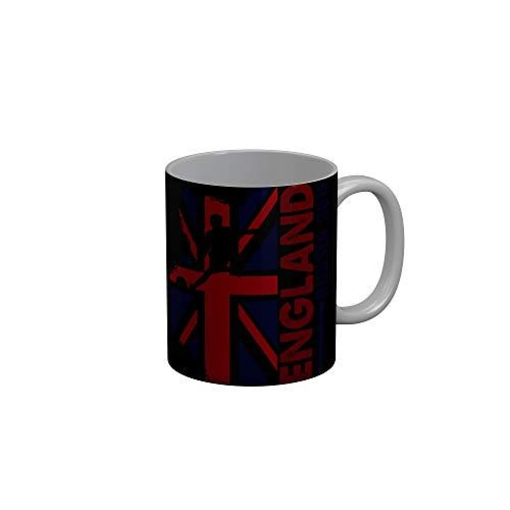 Funkydecors England Russia 2018 Black Ceramic Coffee Mug 350 Ml Mugs
