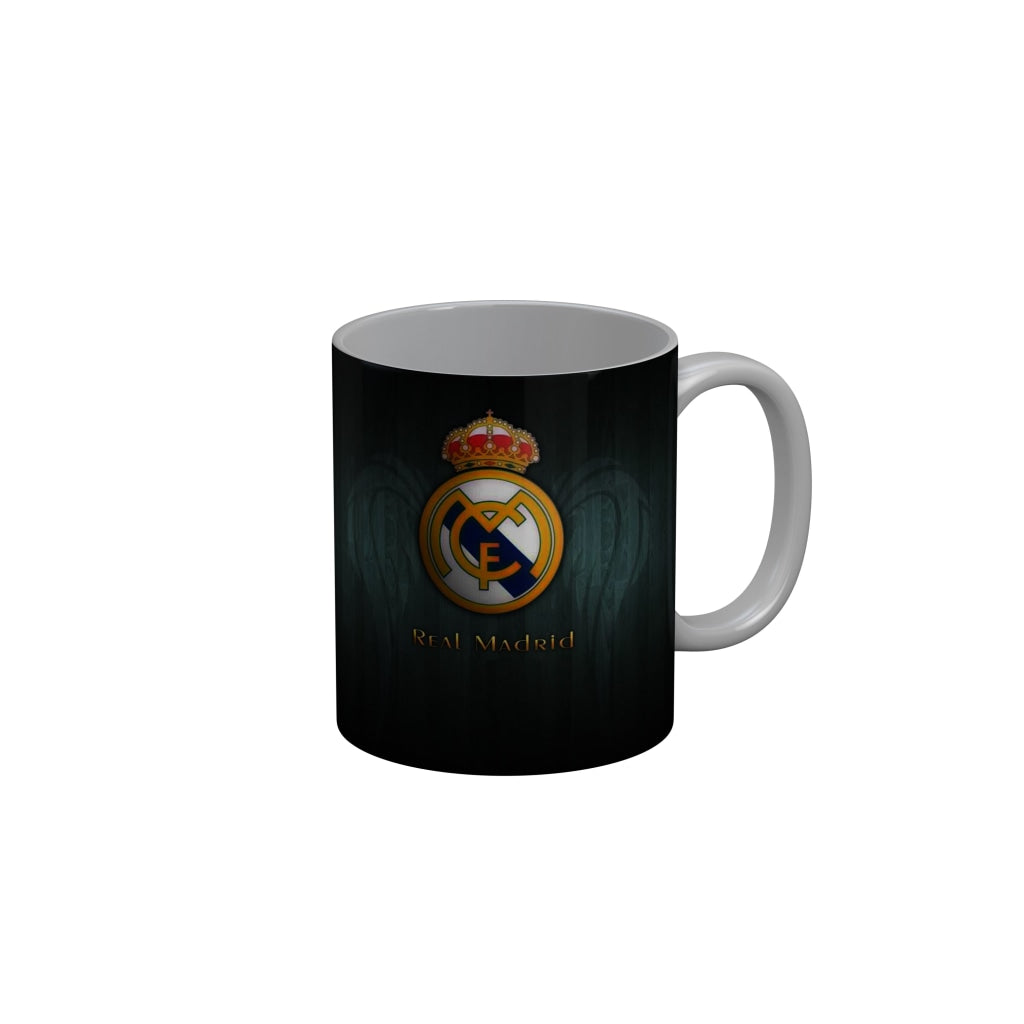 FunkyDecors FC Realmadrid Black Ceramic Coffee Mug