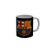 FunkyDecors FCB Black Ceramic Coffee Mug, 350 ml