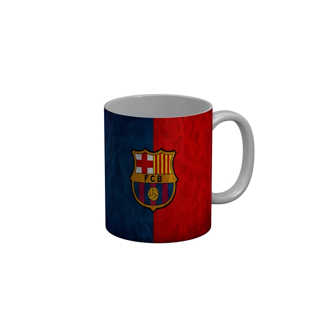 FunkyDecors FCB Football Red Blue Ceramic Coffee Mug