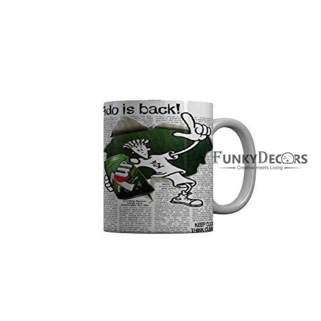 Funkydecors Food Lover Ceramic Mug 350 Ml Multicolor Mugs