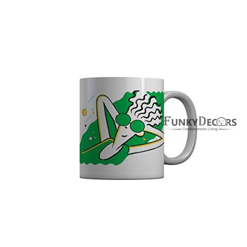 Funkydecors Food Lover Ceramic Mug 350 Ml Multicolor Mugs