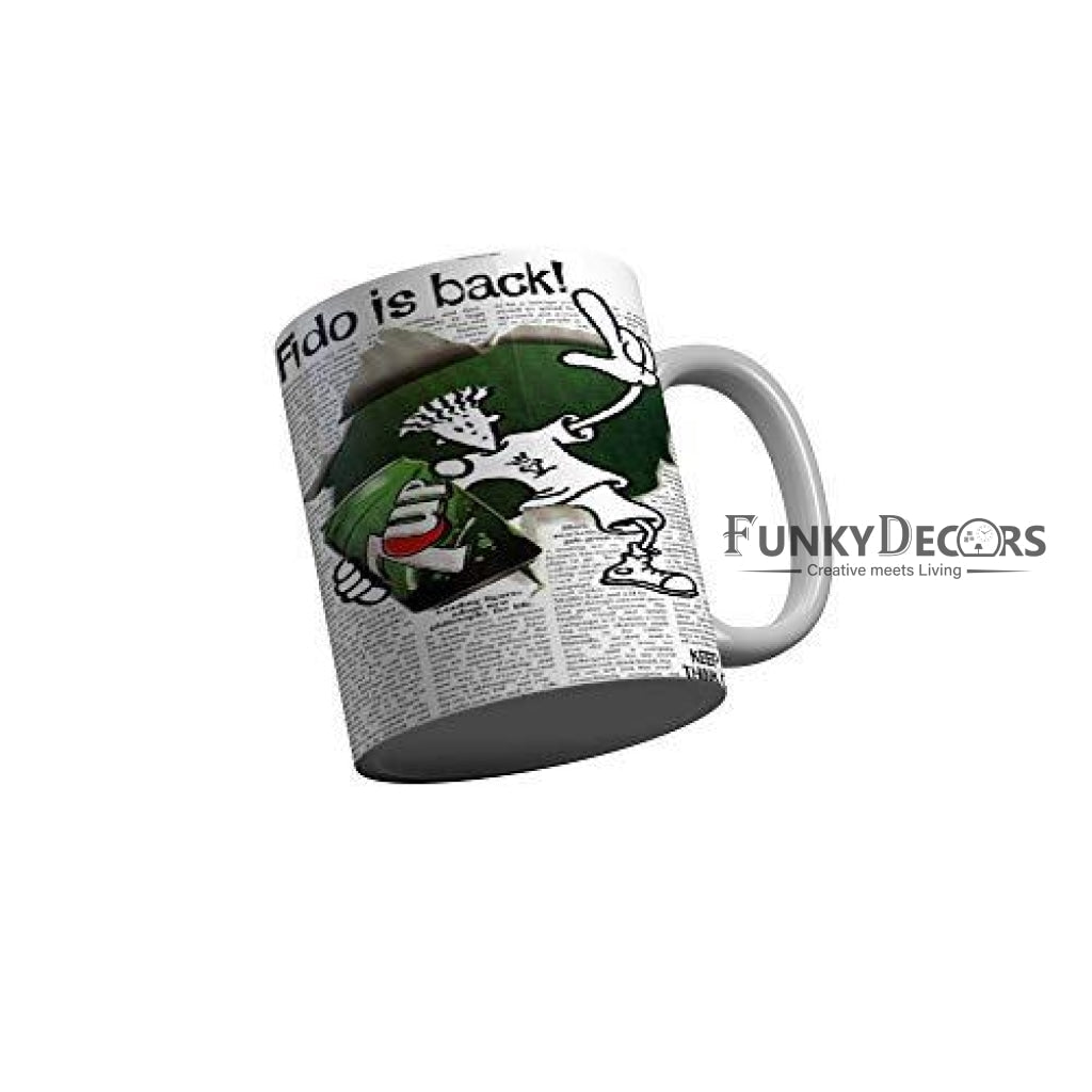 Funkydecors Food Lover Ceramic Mug 350 Ml Multicolor Mugs