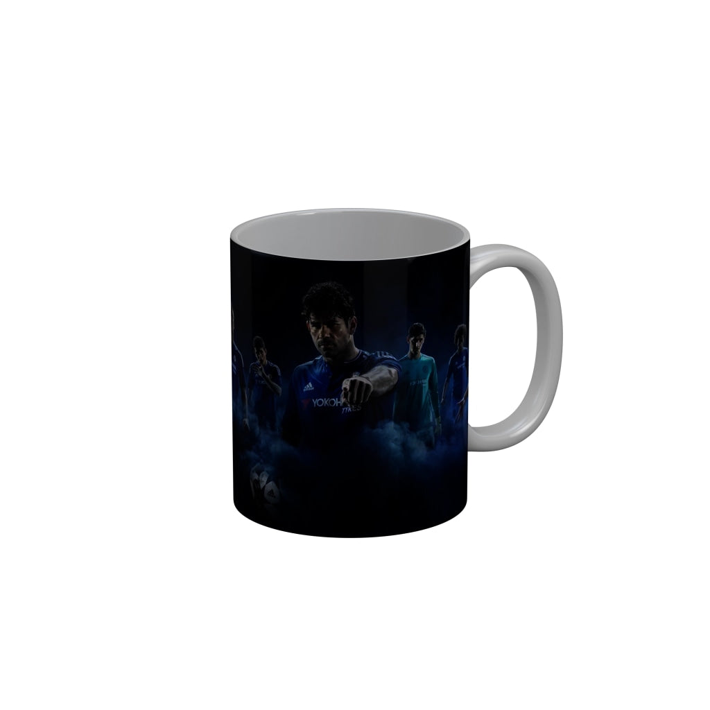 FunkyDecors Football Team Players Black Ceramic Coffee Mug