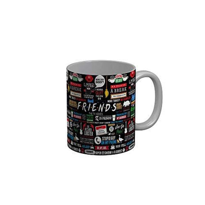 Funkydecors Friends Tv Series Ceramic Mug 350 Ml Multicolor Mugs